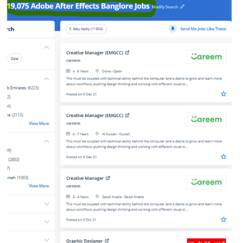 Adobe After Effects internship jobs in Gurgaon