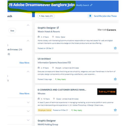 Adobe Dreamweaver internship jobs in Punjab