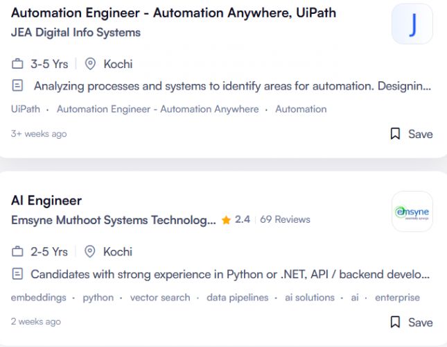 AI Workflow Automation internship jobs in Jaipur